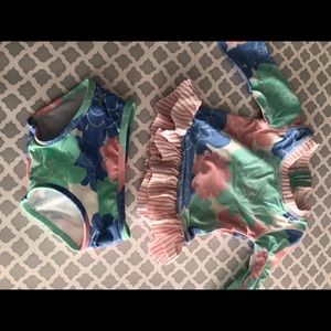Baby girls two piece swimsuit